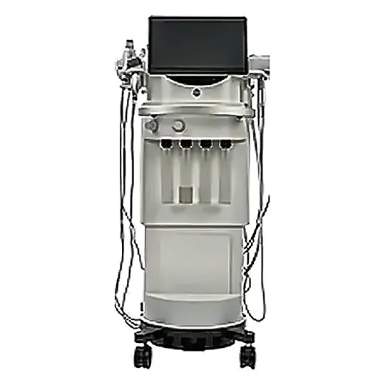 Water Dermabrasion Facial Station with 4 Serum Bottles